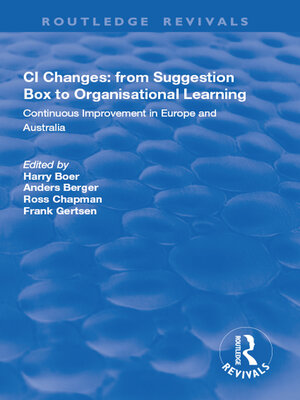 cover image of CI Changes from Suggestion Box to Organisational Learning